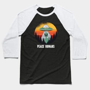 Peace Humans Baseball T-Shirt